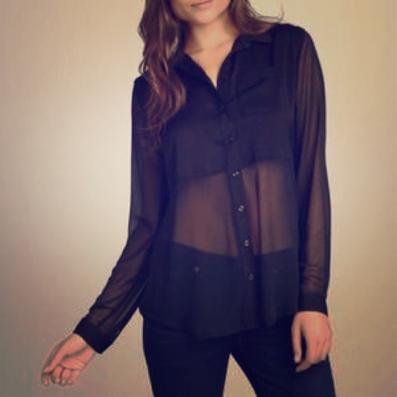 Free people sheer blouse