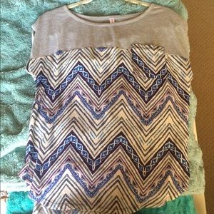 Flowing bright colored tee