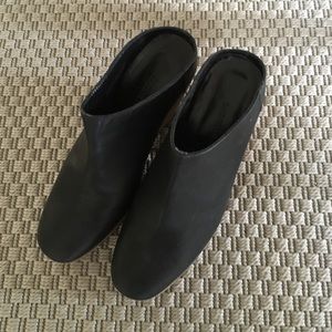 Rachel Comey black leather mules