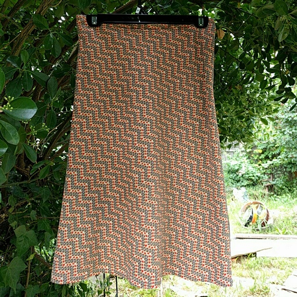 Handmade Lightweight Preppy A-Line Skirt, Large.