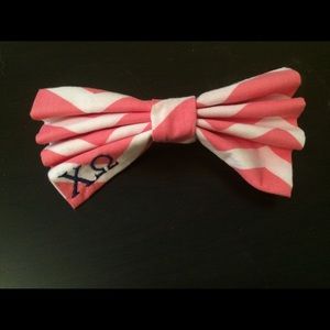 Chi Omega sorority hair bow