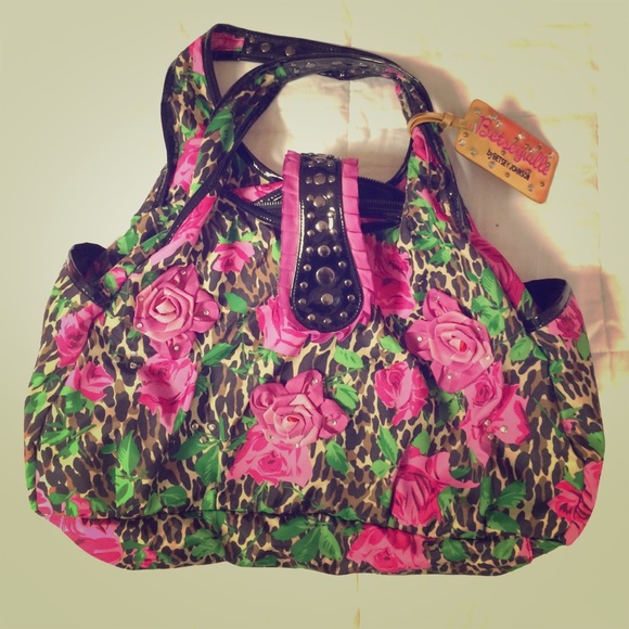 Flowered purse betsey Johnson