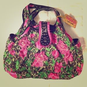 Flowered purse betsey Johnson