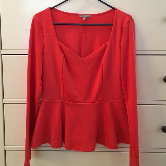 Sweetheart peplum top