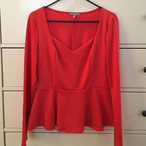 Sweetheart peplum top