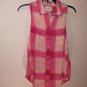 AMERICAN EAGLE Plaid Tank top Size M