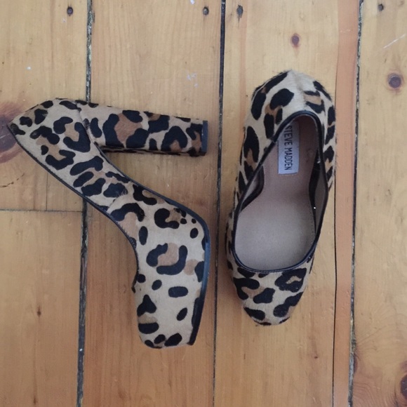 Steve Madden Cheetah Platform Heels