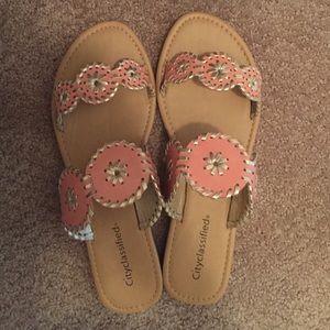 Jack Rogers inspired slides