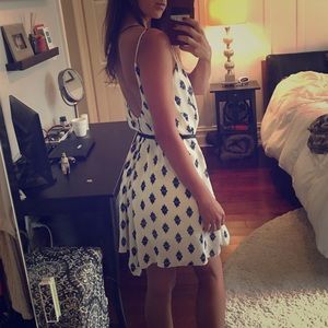 White Backless Summer Dress