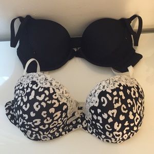 2 forever 21 push up bras 34 C