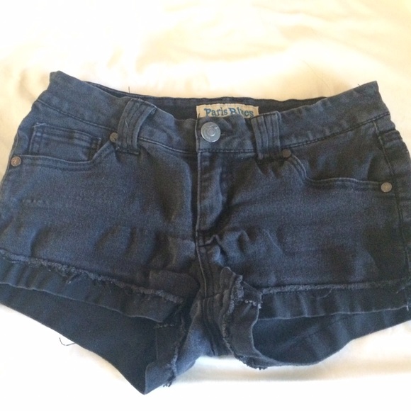 Black Jean Shorts