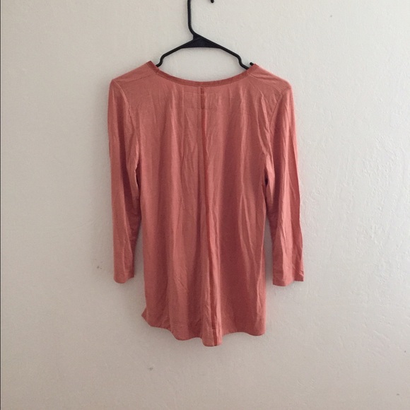 SOLD Anthropologie Satin-Trimmed Tee - Picture 2 of 4