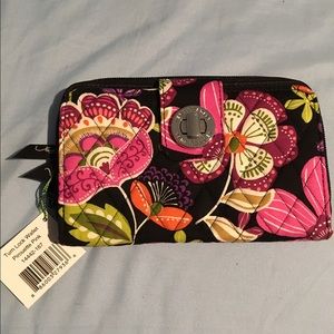 Vera Bradley turn lock wallet