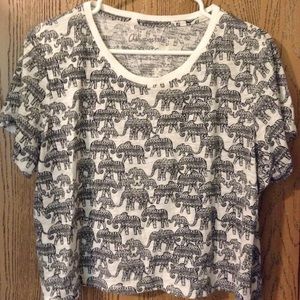 elephant crop top