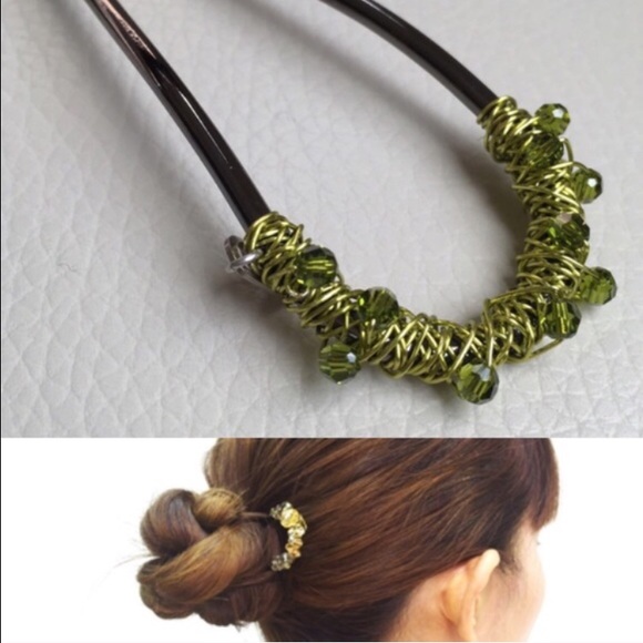 Colette Malouf Accessories - Colette Malouf Lime Hair Pin
