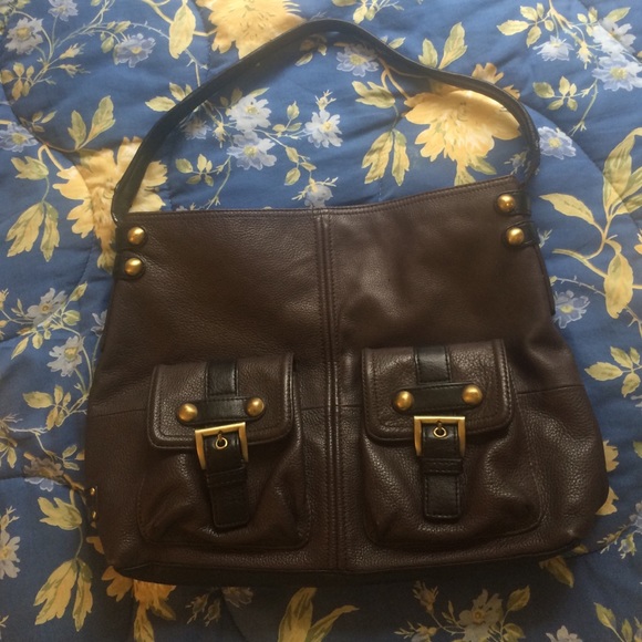 Tignanello Chocolate Leather Bag