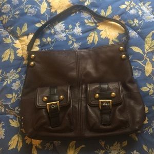 Tignanello Chocolate Leather Bag