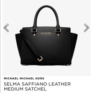 Michael Kors Selma Saffiano Leather Medium Satchel
