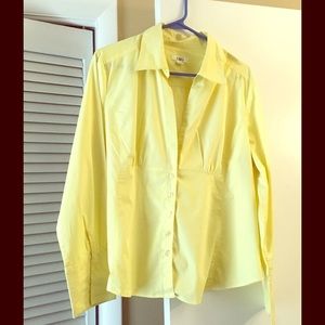 Cato Woman Button-Down Yellow Shirt - XL
