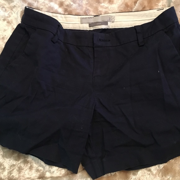 Navy stretch shorts