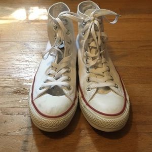 White High Top Converse Sneakers