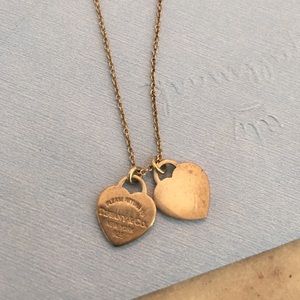 Tiffany & Co Return to Two Hearts silver necklace