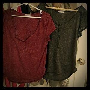 2 Charlotte Russe shirts.