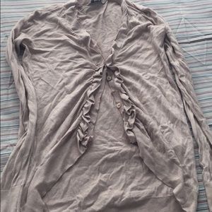 Women's long sleeves button up cardigan