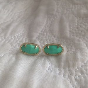 Kendra Scott Seafoam Green Studs