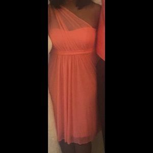 Coral bridesmaid dress