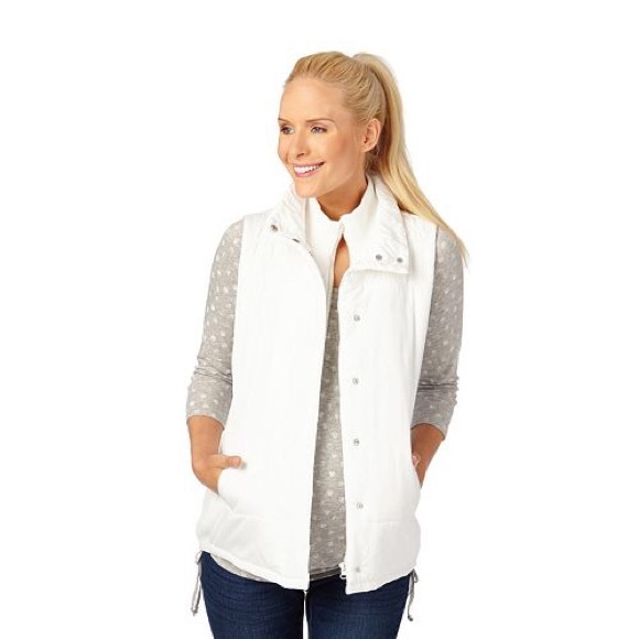 SOLD Maternity M L XL Baby Motherhood White Vest - Picture 4 of 4