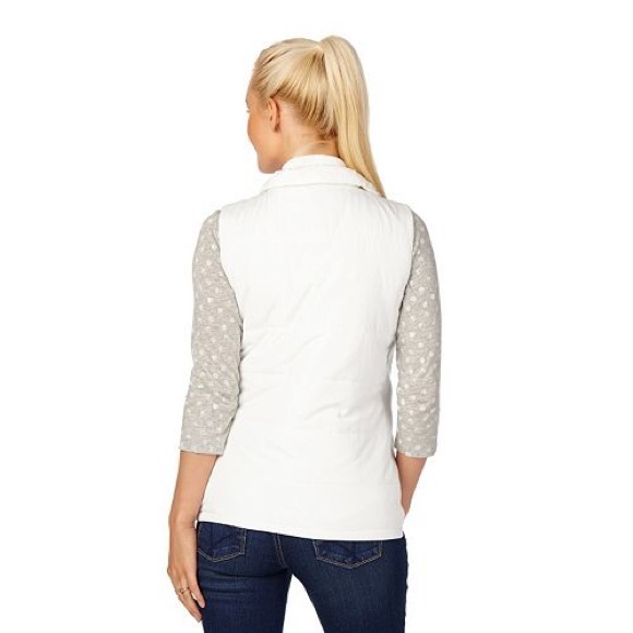 SOLD Maternity M L XL Baby Motherhood White Vest - Picture 2 of 4