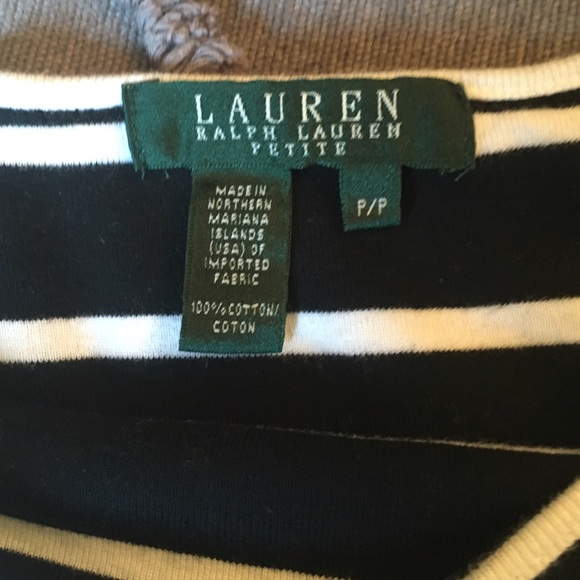 🖤HOST PICK!🖤Ralph Lauren Striped Crop Top - Picture 3 of 4