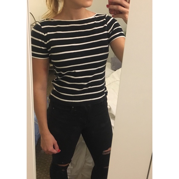 🖤HOST PICK!🖤Ralph Lauren Striped Crop Top - Picture 4 of 4