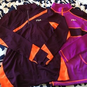Two FILA Athletic/ Sport Quarter Zips