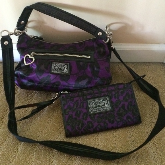 COACH purse and matching wallet