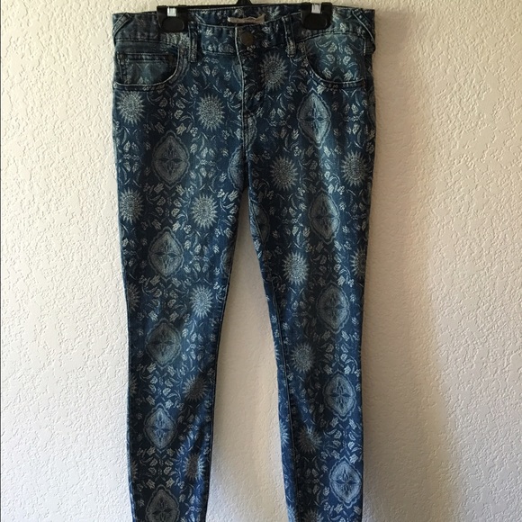 Free people patterned jeans