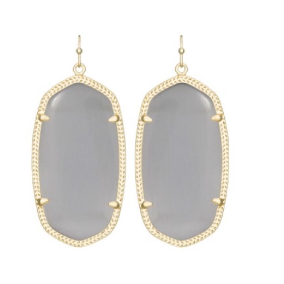 Kendra Scott Danielle Earrings Gold and Slate