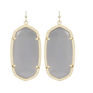 Kendra Scott Danielle Earrings Gold and Slate