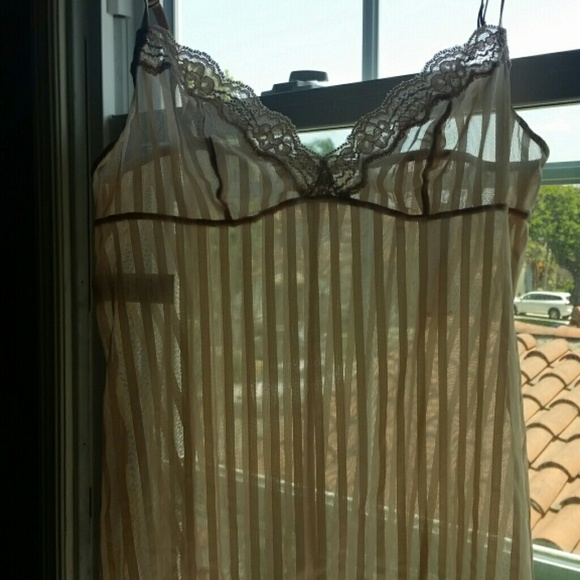 Sheer stripe camisole