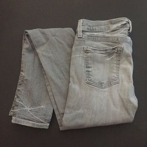 7 for all Mankind Gray Skinny Jeans Size 26
