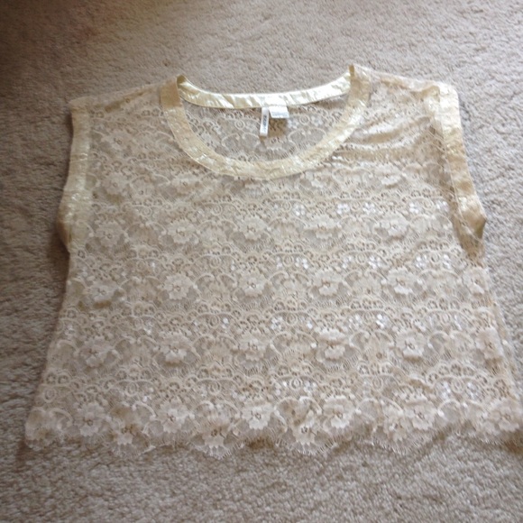 Sheer Lace Crop Top