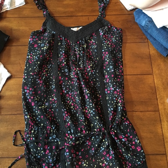 A floral and lace shirt