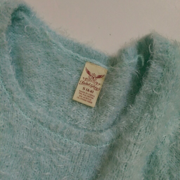 Mint Fuzzy Sweater - Picture 3 of 4