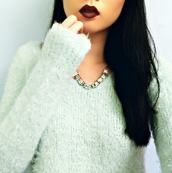 Mint Fuzzy Sweater - Picture 2 of 4