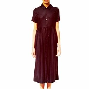 Dr martens black "longline dress"
