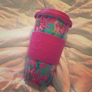 Lily Pulitzer Glass Travel Mug