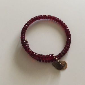 ALEX AND ANI Maroon beaded wrap