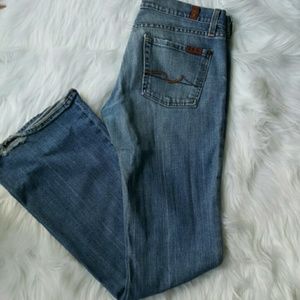 7 for all Mankind Flare Denim Jeans Pants