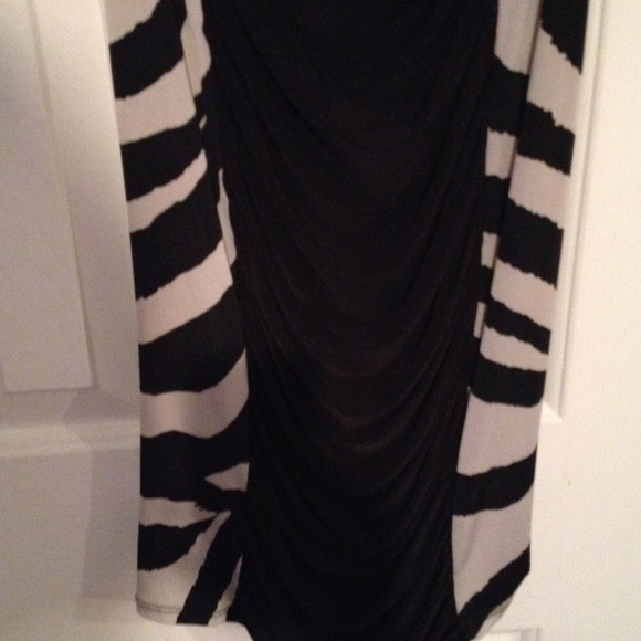 Zebra stripe fitting body dress - Picture 2 of 3